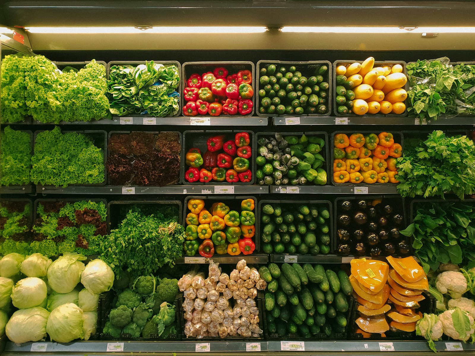 Fresh produce at a market, representing group buying on the MARCO marketplace